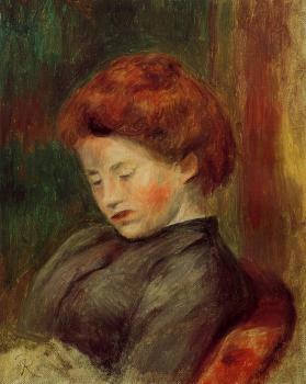 Pierre Auguste Renoir : Head of a Woman VI